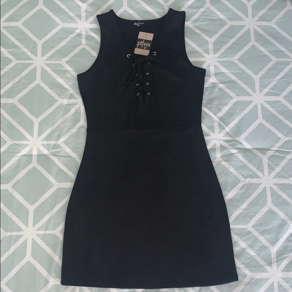 Black Suede Dress